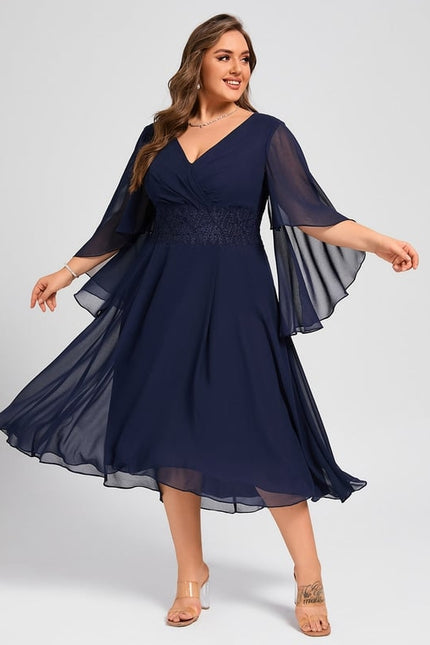 Robe de Soirée Aérienne Plissée - gallery 7