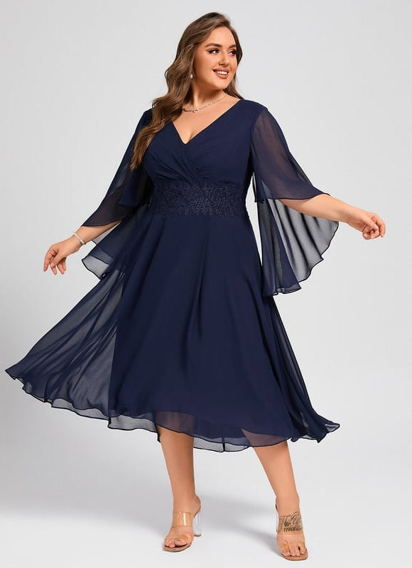 Robe de Soirée Aérienne Plissée - gallery 7