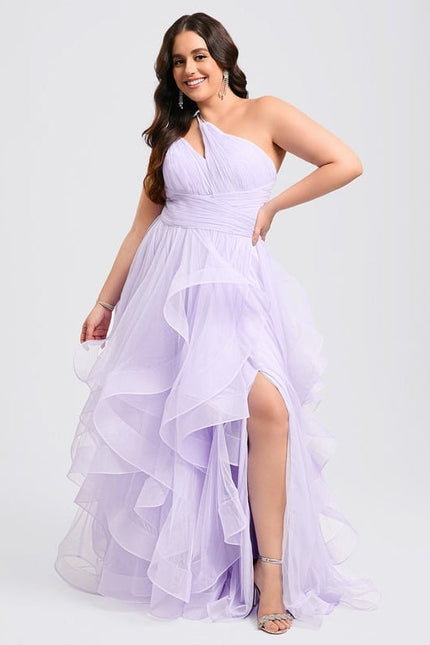 Robe de Soirée Violet Flottant - gallery 5