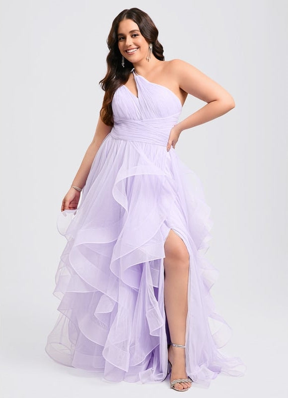 Robe de Soirée Violet Flottant - gallery 5