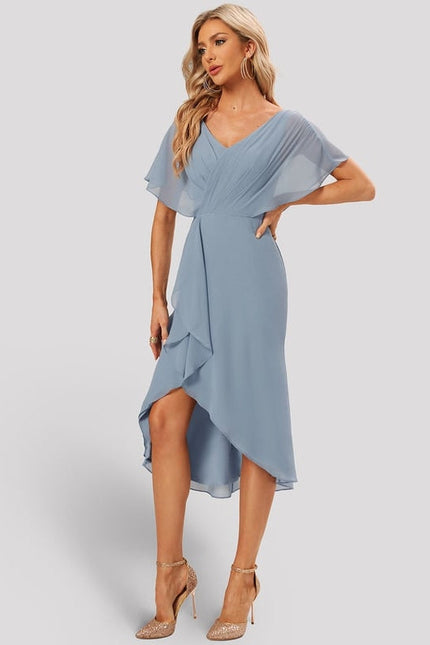 Robe de Soirée Mousseline Frisée - gallery 3