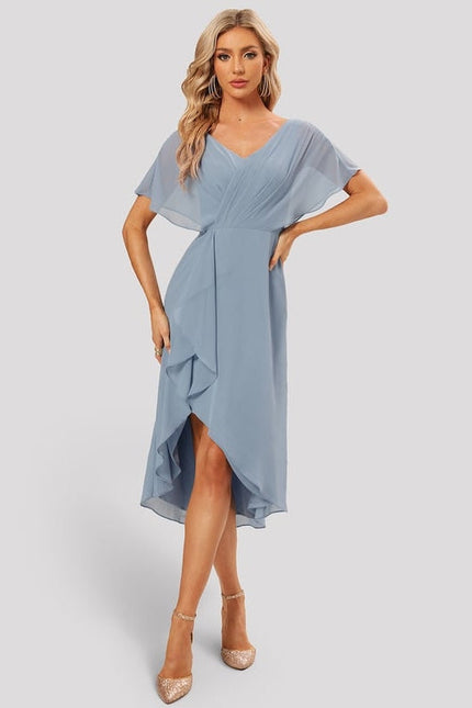 Robe de Soirée Mousseline Frisée - gallery 2