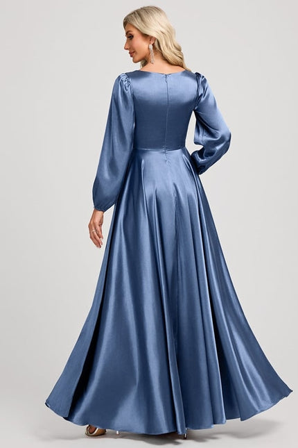 Robe de Soirée Dorée Fluide - gallery 5