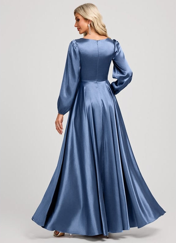 Robe de Soirée Dorée Fluide - gallery 5
