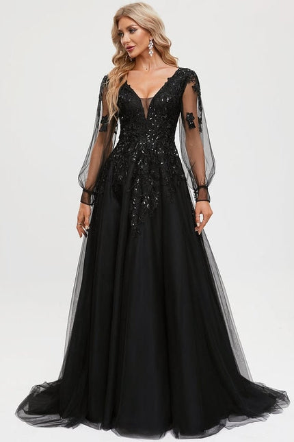 Robe de Soirée Éclat Noir - gallery 1