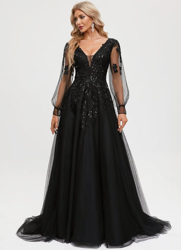 Robe de Soirée Éclat Noir - gallery 1