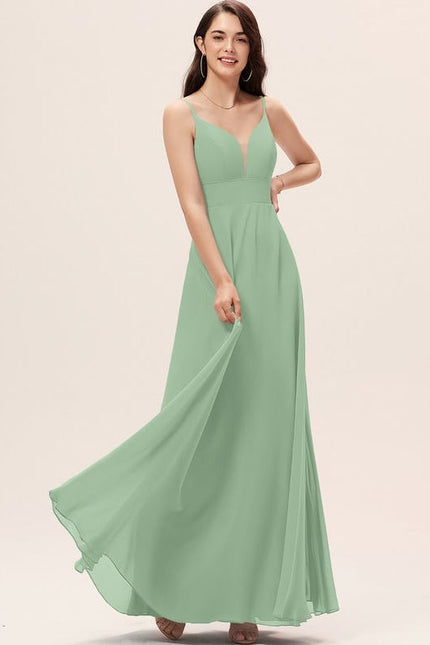 Robe de Soirée Mousseline Beige