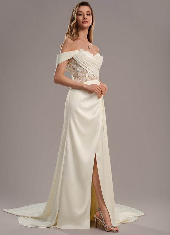 Robe de Soirée Satinée Couture - gallery 1