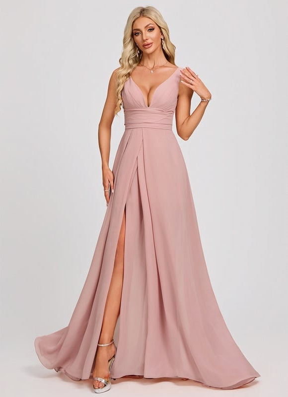 Robe De Soirée Longue Plissée - gallery 3