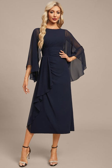 Robe de Soirée Nuit Élégante Voilée - gallery 3