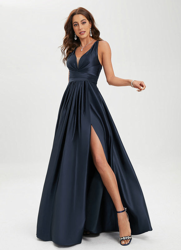 Robe de Soirée Satin Éclairée - gallery 2