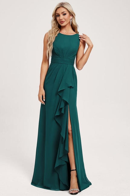 Robe de Soirée Vert Émeraude Chic - gallery 2