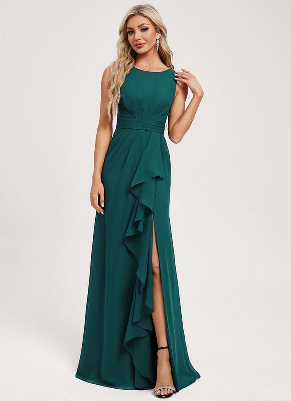 Robe de Soirée Vert Émeraude Chic - gallery 2