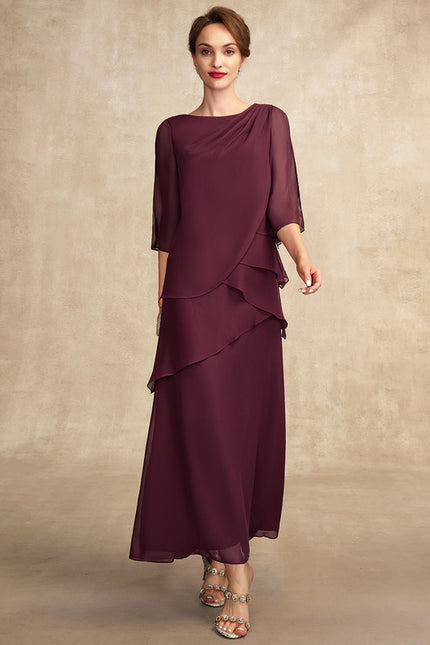 Robe De Soirée Aubergine - gallery 4