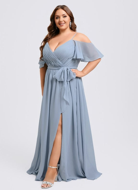 Robe de Soirée Légère Ciel - gallery 9