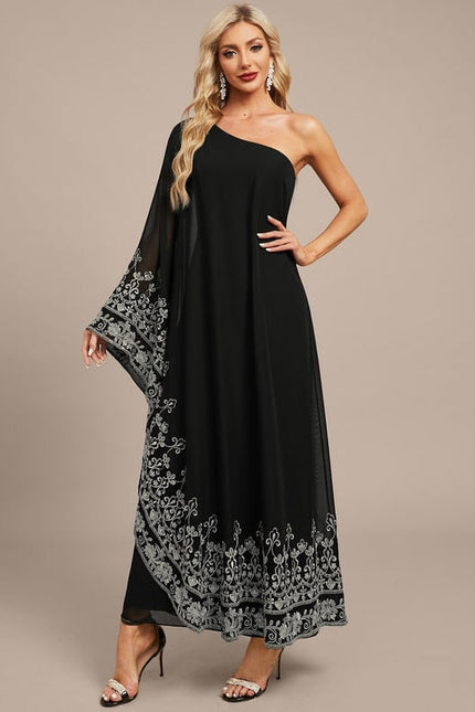 Robe de Soirée Noire Éthérée - gallery 4