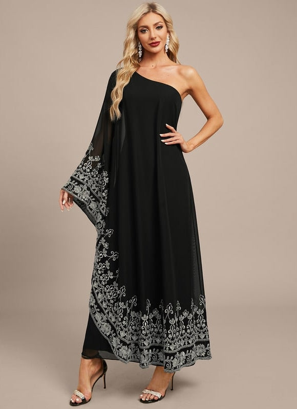Robe de Soirée Noire Éthérée - gallery 4