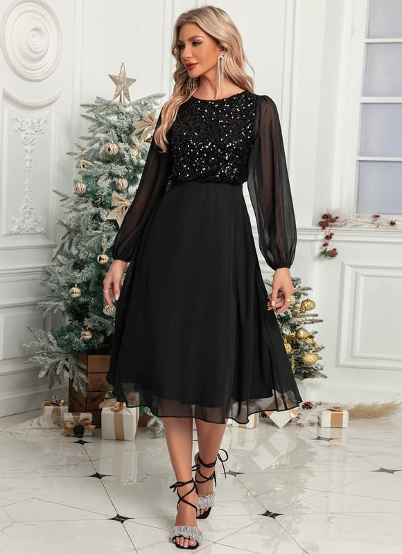 Robe de Soirée Pailletée Élégante - gallery 4