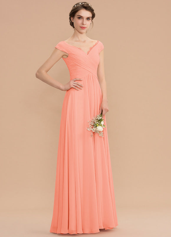 Robe de Soirée Corail Flottant - gallery 2