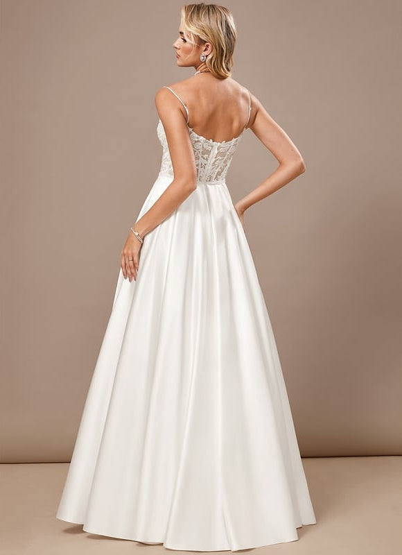 Robe de Soirée Satinée Classique - gallery 6