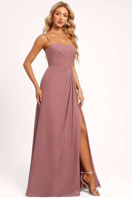 Robe De Soirée Mariage Rose Pale - gallery 1