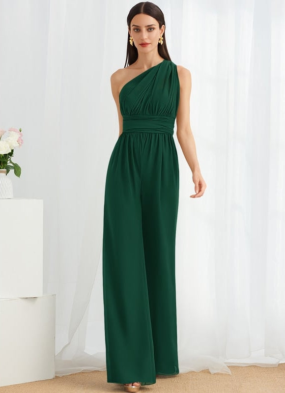 Robe de Soirée Chiffon Émeraude - gallery 3