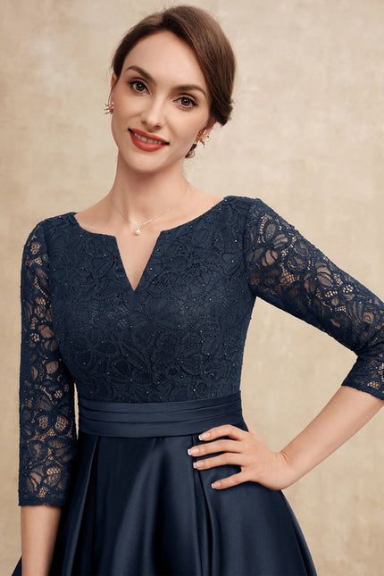 Robe de Soirée Caresse Marine - gallery 1