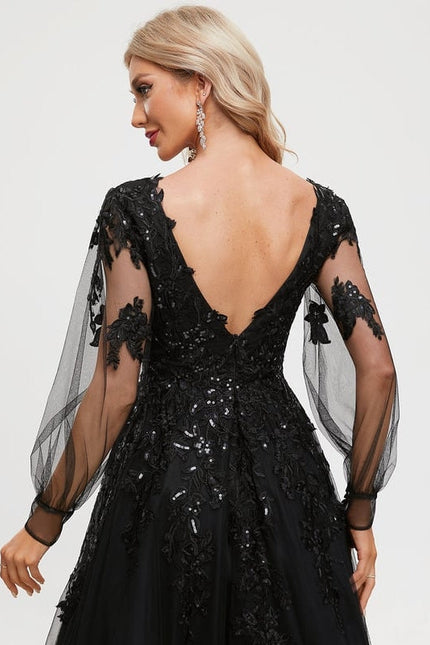 Robe de Soirée Éclat Noir - gallery 3