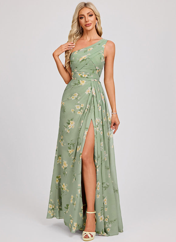 Robe de Soirée Asymétrique Fluide - gallery 2