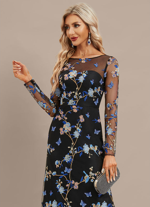 Robe de Soirée Floral Noir Chic - gallery 2