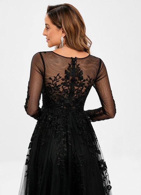 Robe de Soirée Noir Étoilé - gallery 4