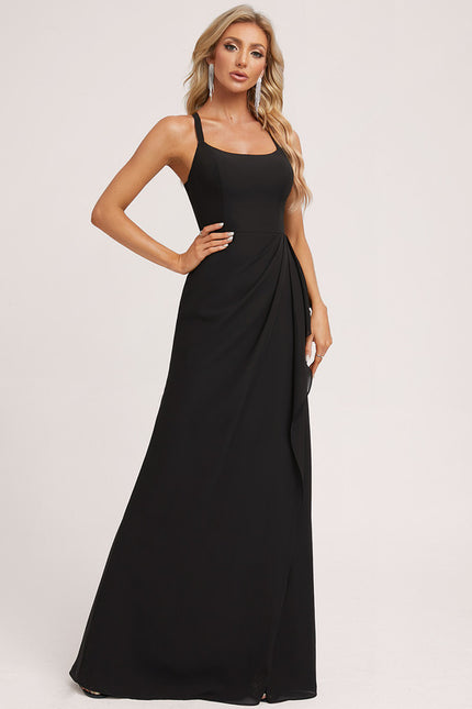 Robe de Soirée Fluide Vert Deau - gallery 4