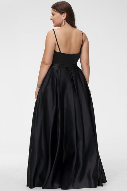 Robe de Soirée Satin Vert Pâle - gallery 5