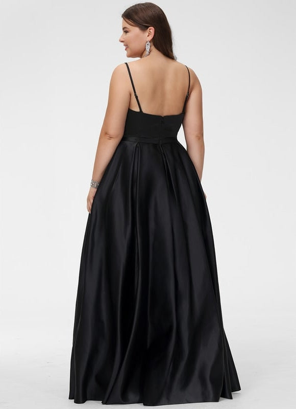 Robe De Soirée Longue Noire Fendue - gallery 5