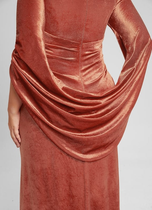 Robe de Soirée Velours Aurora - gallery 8