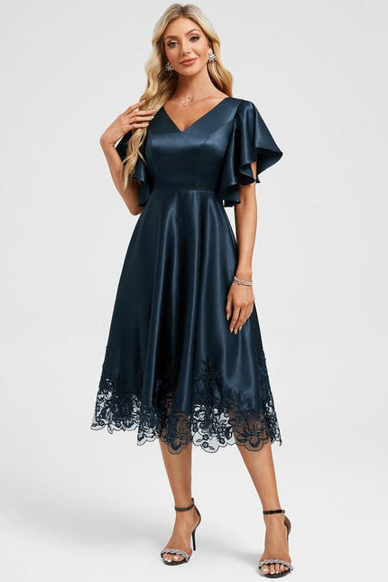 Robe de Soirée Vaporeuse Émeraude - gallery 5