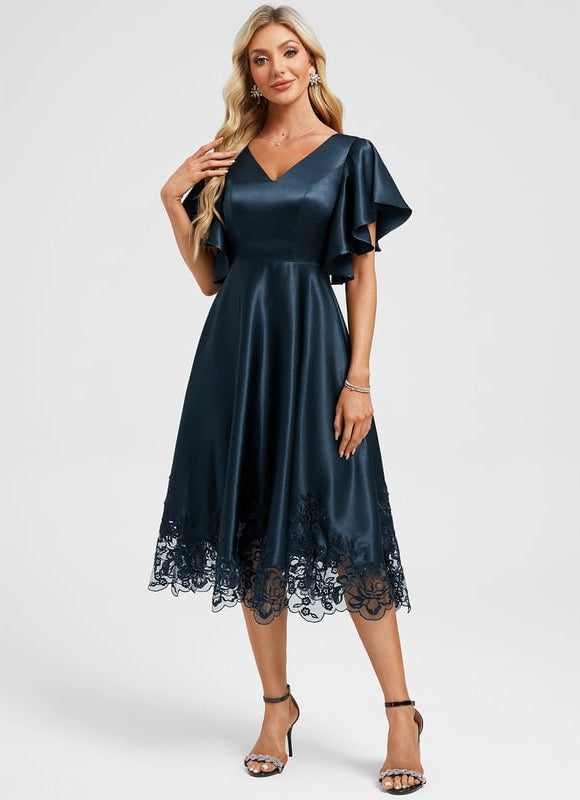 Robe de Soirée Vaporeuse Émeraude - gallery 5