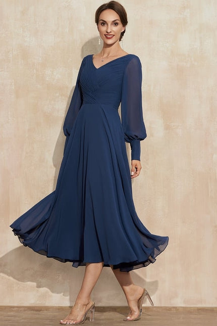 Robe De Soirée Grande Taille Mousseline - gallery 4