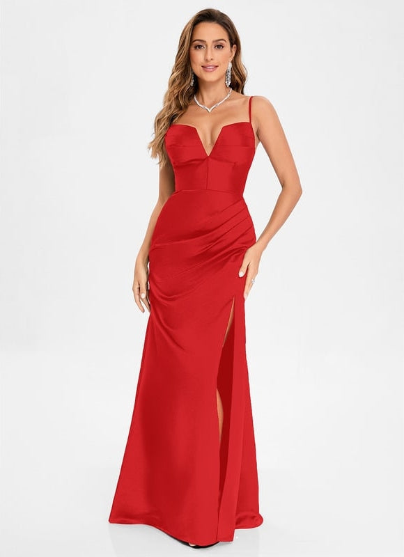 Robe de Soirée Satin Noir Chic - gallery 2