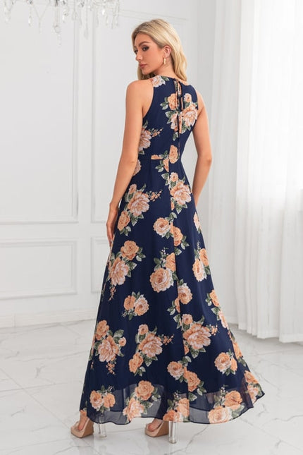 Robe de Soirée Fleur Marine Chic - gallery 2
