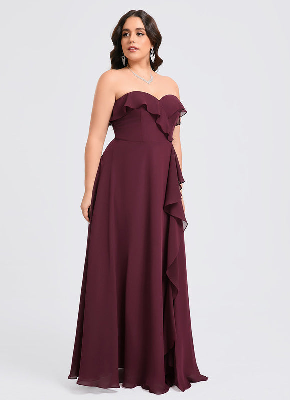 Robe de Soirée Élégance Vin Rouge - gallery 8