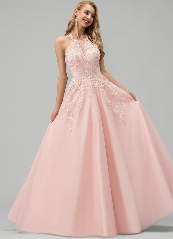 Robe de Soirée Rêve Poudré Tulle