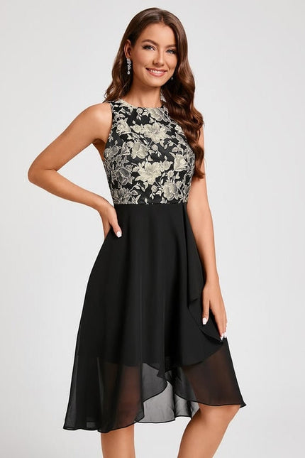 Robe de Soirée Éclatante Noir - gallery 4
