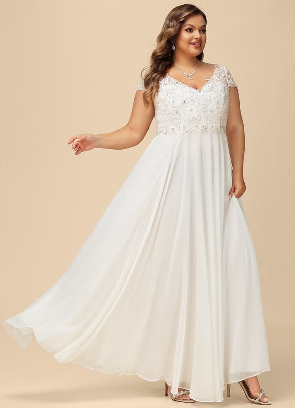 Robe de Soirée Éthérée Blanc - gallery 9