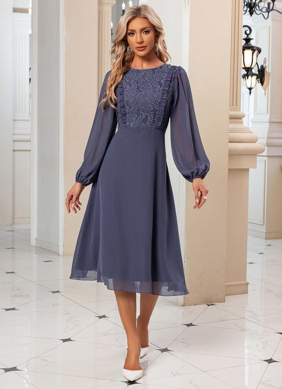 Robe de Soirée Sérénité Midi Chic - gallery 3