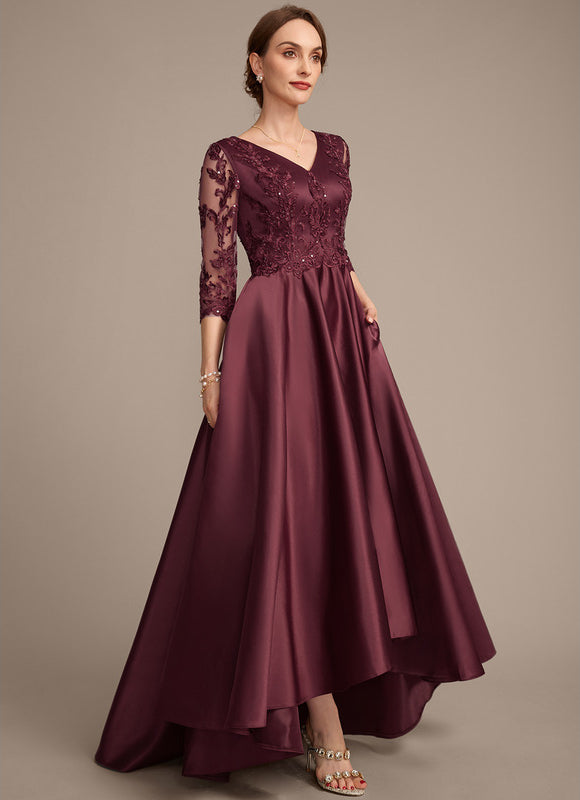 Robe de Soirée Violet Satiné Élancé - gallery 5