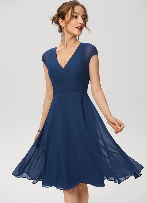 Robe De Soirée Mousseline Rouge