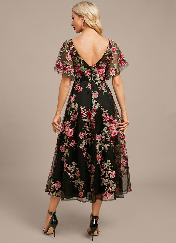 Robe de Soirée Nocturne Florale - gallery 6