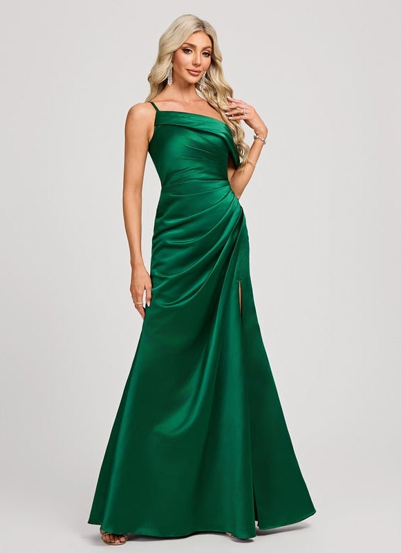 Robe de Soirée Émeraude Glissante - gallery 3