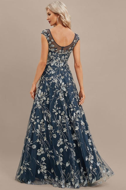 Robe de Soirée Floral Noir Chic - gallery 6